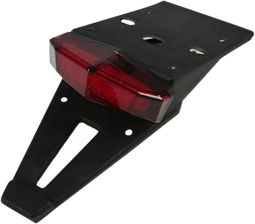 Luz de freno para moto de cross de 12V con guardabarros trasero y soporte rojo
