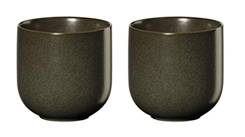 ASA Coppa Nori Teebecher 2er Set Porzellan Grün 0,2l, Größe: 7,5cm x 7,5cm, 19080192