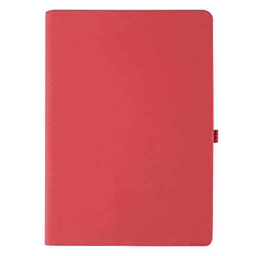 Image of Classic Journal with Faux Leather Cover for Writing, Planning, Travel, Office Use, 80gsm A5 Paper size, Magnetic Lock & Pen Loop Journal, Hard cover binding, College Ruled Notebook, Color - Red (176 Pages)
