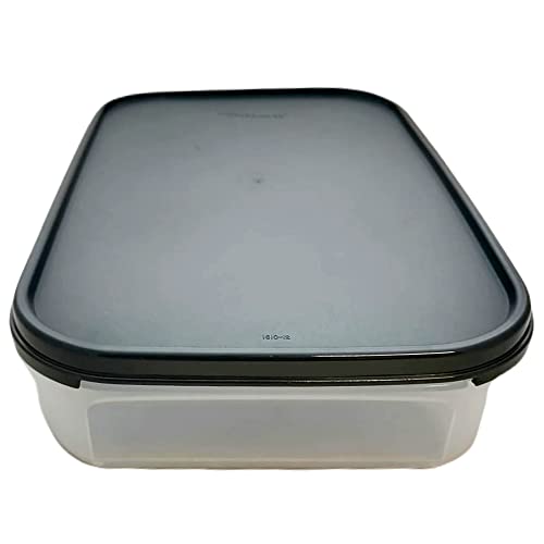 Tupperware Swiss 2.0 L Black Rectangular Compactus Container Storage Modular Container Fresh Loop Dry Storage Containers