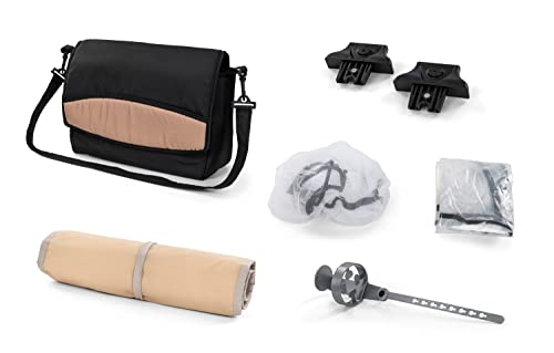 Kinderwagen Buggy Set Autostoel 3 in 1 Reissysteem Kinderwagen (Roze & Zwart, 3in1 met autostoel) - Afbeelding 7