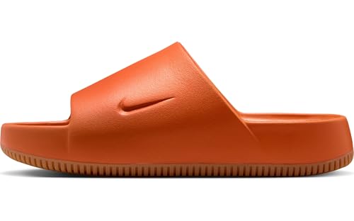 Nike Calm Men's Slides (Campfire Orange/Gum Medium Brown/Campfire Orange)