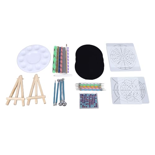 Conjunto de Ferramentas de Pontilhamento de Mandala, Kit de Pintura de Mandala Seguro Multiuso 31 Pe