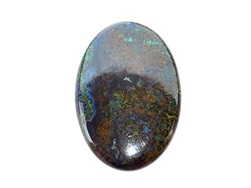 Cabochon azurite naturelle 57cts 40x26mm pour remplacer vos pierres ternes par une gemme rare
