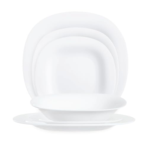 La mejor comparación de Vajilla de vidrio - 5 favoritos. 49 Vajilla de 12 Pzas Moderna de Opal Carine Luminarc