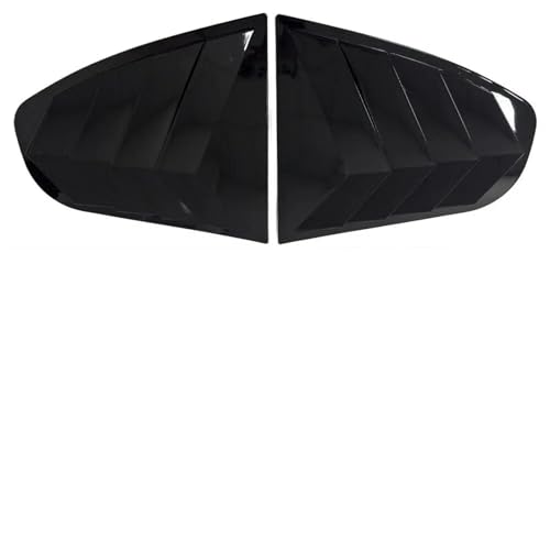 Persiennes de fenêtre latérale en ABS Gloss Black pour voiture 2008-2012
