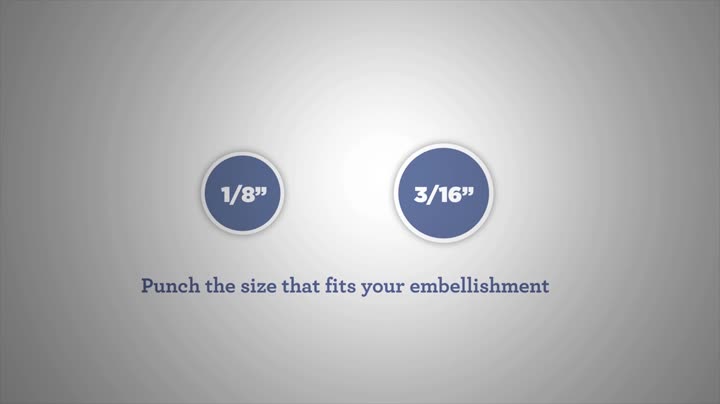 We R Memory Keepers hole punch &eyelet setter, Blue