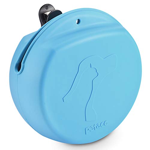 Petacc - Bolsa de Silicona para Perros con Gran Capacidad, Cierre magnético y Clip de Cintura antipelusa