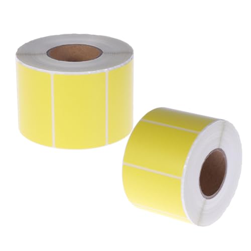 Étiquettes thermiques autocollantes mat en 2 rouleaux pour colis