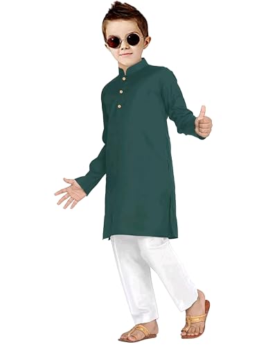 Image of Trustous Ethnic Wear Boys's Cotton Kurta Pyjama Sets