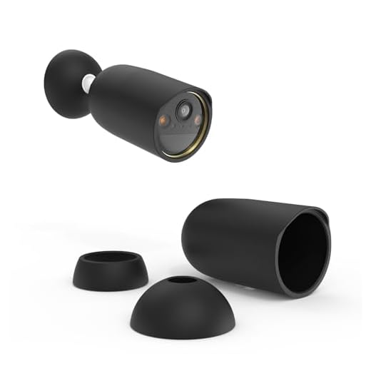 HOLACA Silikonhülle Kompatibel mit Tapo C460 KIT (Kamera Nicht enthalten), 1 Stück Silikonhülle | Schwarz