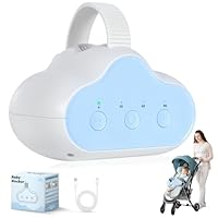 Kinderwagenschaukler, 2025 Das Original Kinderwagen Schaukler Wiederaufladbar (USB-C), Schlafhilfe Für Baby Mit Timer, 3 Einstellbare Schaukelintensitäten Automatische Babywippe Für Kinderwagen