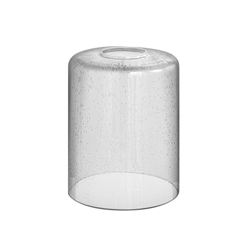 Image of Aspen Creative 23657-61-3,Clear Seeded Glass Shade For Lighting fixture /Vanity Light /Wall Light /Pendent,Size:4-7 /8 inchD x6 inchH,Set of 3