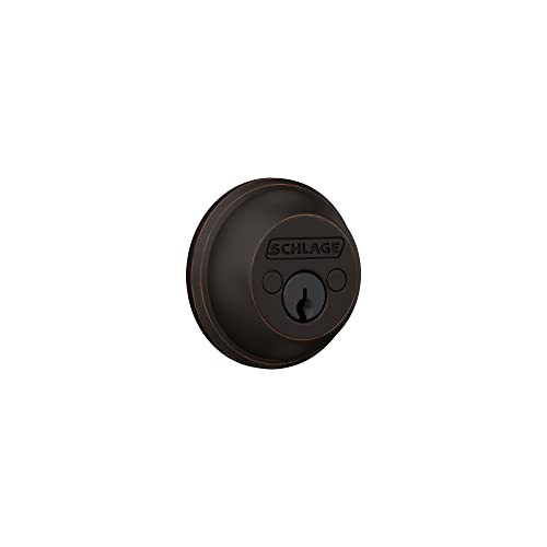 Image of SCHLAGE B62N716 Deadbolt, Keyed 2 Sides, Aged Bronze