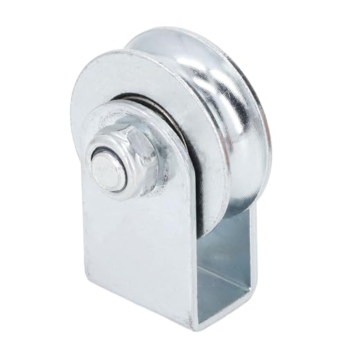 Pulley Wheel Sturdy Stainless Steel Rope Block Roller 0.8T Load Bearing 64mm U Type Wheel for Roller Blinds Pulley Ropes