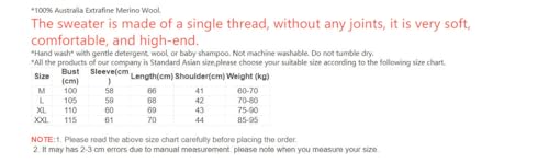 Men's Thick Cashmere Hooded Sweater Coat Zipper Cardigan 100 Percent Merino Wool Knitwear Warm Hoodie Tops4