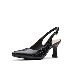 Black Croc Print Leather