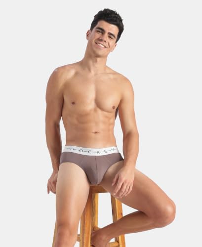 Image of Jockey NY15 Men Super Combed Cotton Elastane Stretch Solid Brief with Ultrasoft Waistband (Pack of 2)