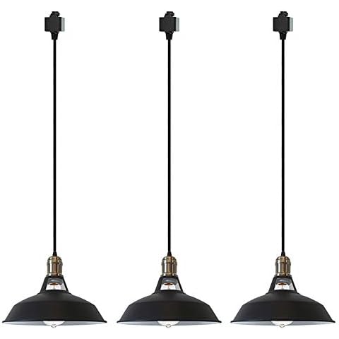 STGLIGHTING 3-Pack H-Type Track Light Dimmable Pendants Cover