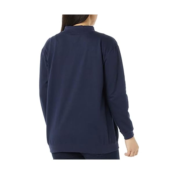 AmeriMark-Womens-Fleece-Cardigan-Sweater-Lightweight-Soft-Long-Sleeve-Jacket AmeriMark Women Fleece Snap Button Cardigan Sweatshirt Coat – Ladies Soft Lightweight Warm Long Sleeve Jacket with Pockets