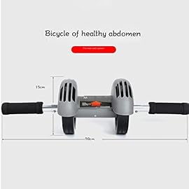 SJYDQ Abdominal Wheel Roller Trainer，Ab Roller Wheel Exercise Equipment ，with Training Pad，Fitness Equipment，for Gym Home Exercise Tool