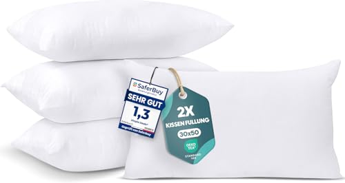 Utopia Bedding 4er Set Kissenfüllung 30 x 50 cm, Innenkissen Füllkissen...