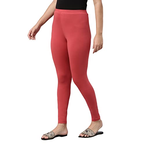 Image of GO COLORS Women Slim Cotton Leggings