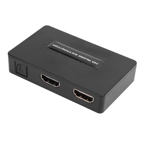 HDMI Audio Extractor 4K, BT5.0 Sound Extractor Splitter HD to Optical SPDIF Coaxial 3.5mm AUX Sound Extractor Splitter, Support BT2.0CH 5.1CH, for DVD, Satellite TV Boxes, PCs, Ect