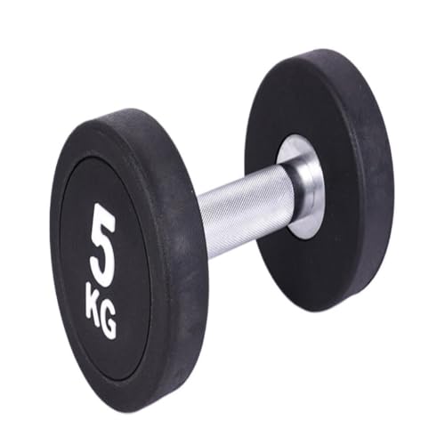 WLFKL Mancuerna Un par de Mancuernas fijas de Cabeza Redonda for Hombres, Mancuernas recubiertas de Goma, Equipo de Gimnasio, Uso doméstico Sostener Objetos Pesados(20kg)