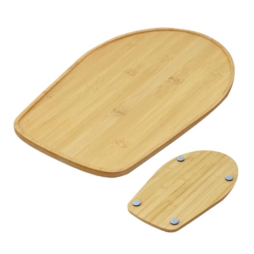 Tapis antidérapant pour cuisine en bois avec planche coulissante pour robot
