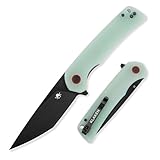 KLAKEN Pocket Knife for Men Women, 3.54' D2 Tanto Blade...