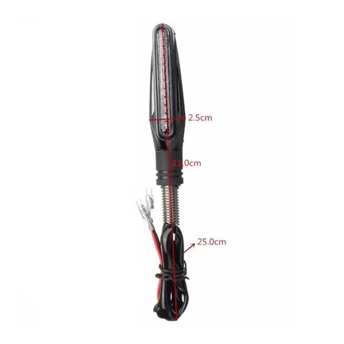 Clignotants de moto à LED 12V avec indicateurs à effet fluide - 3