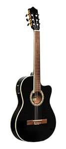 Stagg SCL60 TCE-BLK Klassische Elektroakustische Gitarre