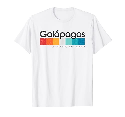 Vintage Islas Galápagos Ecuador Diseño Retro Camiseta