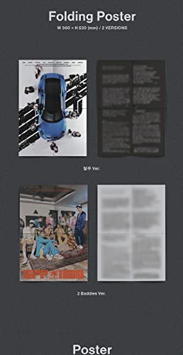 Álbum fotográfico NCT 127 'Baddies' 4.o álbum, versión photobook con cubierta 2, incluye CD + póster plegable + folleto + postal + pegamento + tarjeta fotográfica, sellado y con seguimiento miniatura 7