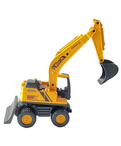 Image of Construction Bulldozer Excavator Loader Truck Vehicles for Kids Building Vehicle Engineer Toys for 3 4 5 Year Boy Toddlers Unbreakable Toy for Kid (706-15) Yellow