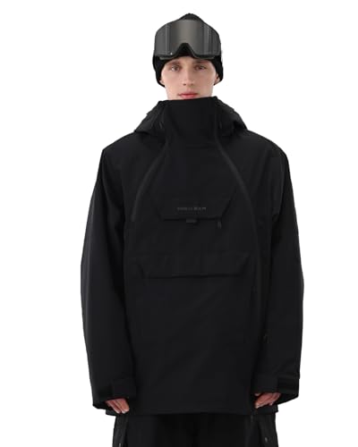 HIGH EXPERIENCE Mens Ski Jacket 3L Snowboard Anorak Coat Baggy Snow Pullover Hooded Waterproof...