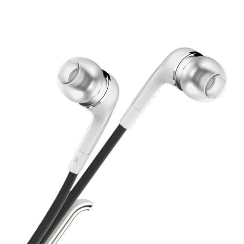 Image of GEARZTOUCH GSP in Ear 3.5mm Wired Earphones with in Line HD Mic, Powerful Audio, Clear Sound, Noise Isolation with Precise Bass, Unique Earbuds Design,in line Controls,Wide Compatibility (Black)