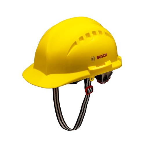Image of BOSCH SH 610 R Yellow Safety Helmet | 8-Point Suspension | Plastic Suspension Non-Ventilated | High Strength HDPE Shell | Ratchet Type Adjustment | Adjustable Chin Strap | Comfortable | BIS Certified