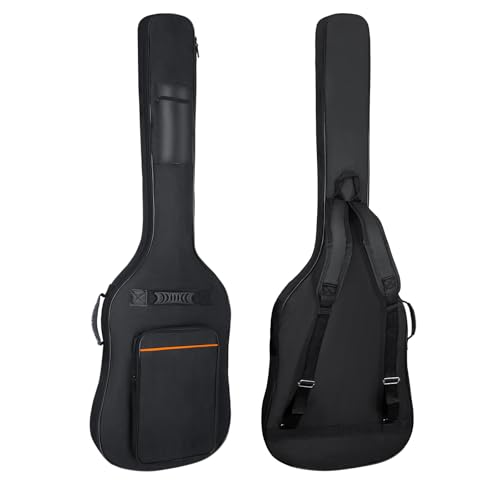 MUZNOTE Bass Guitar Case, Bass Guitar Gig Bag Backpack Padded Bass Guitar Bag Soft 0.35 inch Padding...