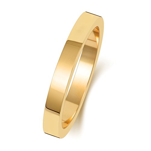 Bague de mariage mixte en or jaune au quotidien alliance 2,5mm WJS188509KY