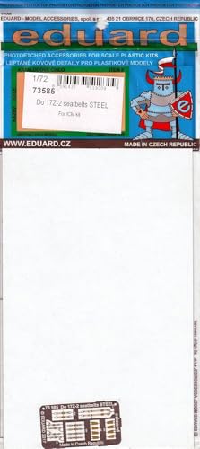 Finies les ceintures en plastique epaisses avec Eduard Do 1 7Z-2 seatbelts steel 1 72