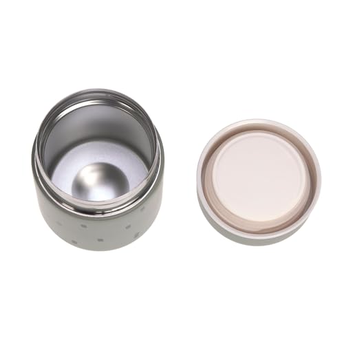 LÄSSIG Baby Kinder Thermo Warmhaltebox Brei Snacks auslaufsicher Edelstahl 350 ml/Food Jar Happy Prints light olive – Ansicht 2