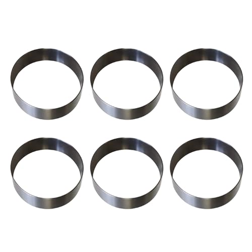 Set Of 6 Multifunctional Rings Mold Professional Stainless Steel Cake Mold Rings For Home Bakers And Cooks