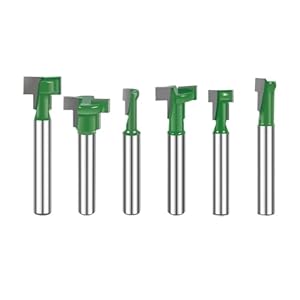 Yjqhody 6-teilige Holzbearbeitungs-Schlüssellochfräser