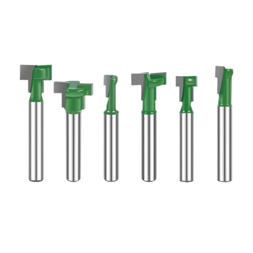 Yjqhody 6-teilige Holzbearbeitungs-Schlüssellochfräser