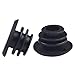 6 Pack Black Rubber for Bike Handlebar End Grips, Standard and Scooter Bar End, for Easy to Install