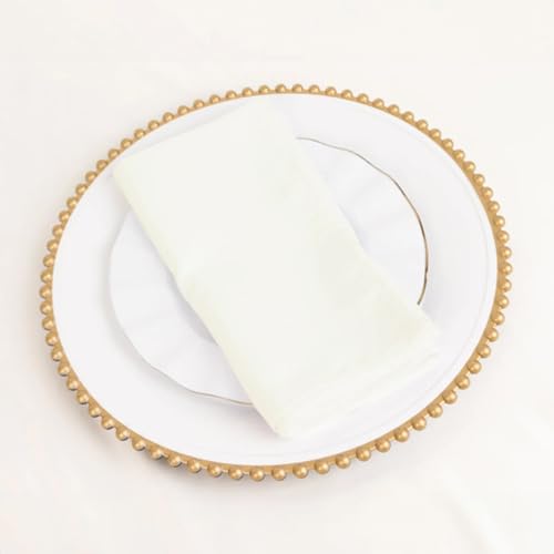 Paquete de 5 Servilletas de Tela Cotton Blend Ivory 20x20 miniatura 4