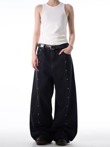 GUOYUXIAO Men's Jeans American-Style high-Street Pants Loose-fit Casual Trouser for Men4