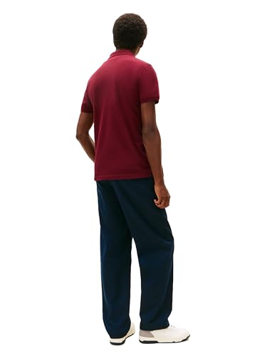 Image of Tommy Hilfiger Men's Short Sleeve Polo Shirts in Slim Fit with Stretch and Organic Pique Cotton
